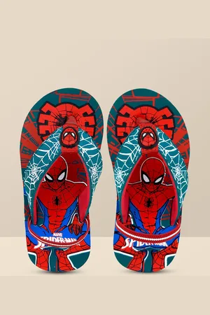 Kidsville Spiderman Printed Flipflops For Kids Boys