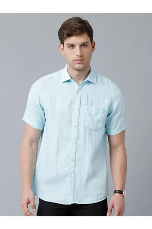 Linen Club Men Spread Collar Sustainable Casual Shirt