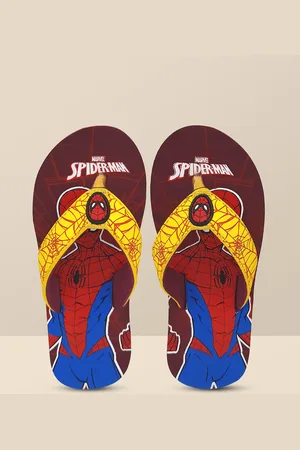Kidsville Spiderman Printed Flipflops For Kids Boys