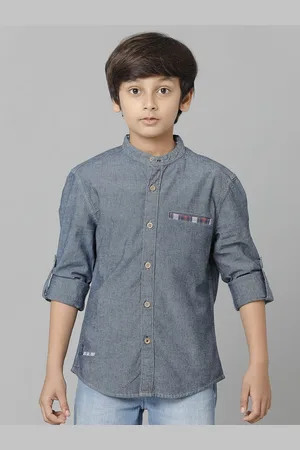 UNDER FOURTEEN ONLY Boys Casual Cotton Shirt