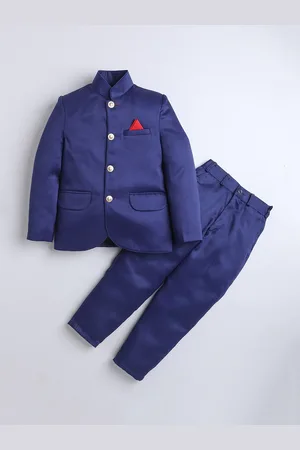 DKGF FASHION Boys Single-Breasted 2-Piece Suits