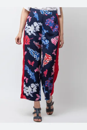 DODO & MOA Women Floral Printed Parallel Trousers