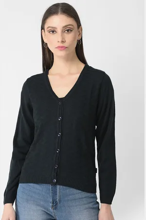 Crimsoune Club Women Abstract Acrylic Cardigan