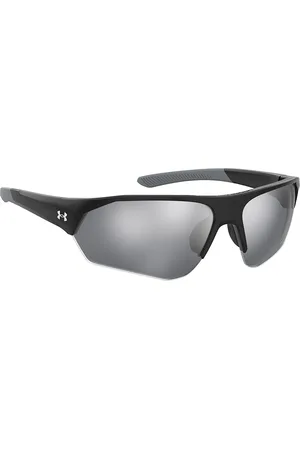 Under Armour Unisex Mirrored Lens & Black Sports Sunglasses with UV Protected Lens
