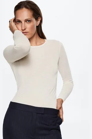 MANGO Women Knitted T-shirt