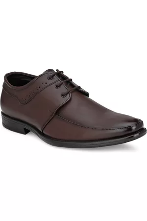 Eego Italy Men Light Weight Genuine Leather Formal Derbys Shoes