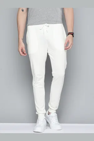 Mast & Harbour Men Off-White Solid Joggers