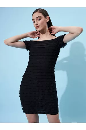 ATHENA Women Off-Shoulder Bodycon Dress