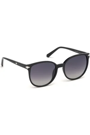 Swarovski Women Round Sunglasses with UV Protected Lens SK0191 55 01B