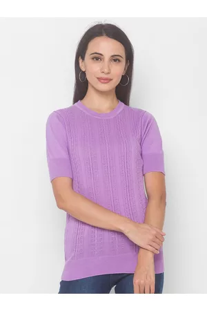 Globus Women Lavender Pullover Sweater