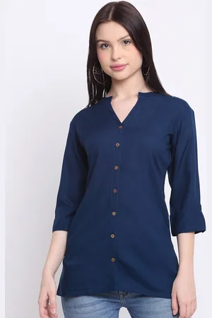 DORIYA Women Mandarin Collar Kurti