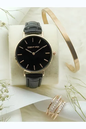 Joker & Witch Women Black & Rose Gold-Toned Nox Love Triangle Gift Set JWLT203