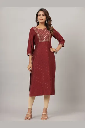 CRAFTED FOR YOU Women Floral Embroidered Kurta