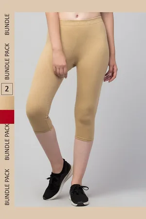 Apraa & Parma Clothing Women Pack of 2 Skinny Fit Cotton Capris