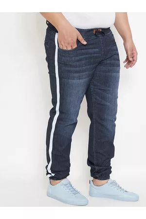 Instafab Men Plus Size Relaxed Fit Light Fade Stretchable Jeans