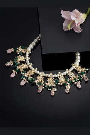 DUGRISTYLE Pearls & Natural Stones Necklace