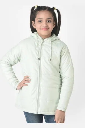 Crimsoune Club Girls Reversible Padded Jacket with Embroidered