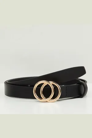 Max Collection Women Solid Slim Fit PU Belt