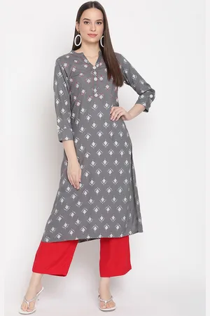 BE INDI Women Geometric Printed A-Line Kurta Set with Palazzo