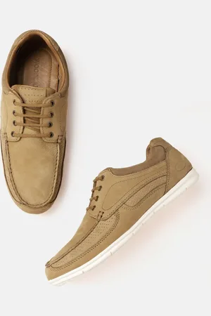 Woodland Men Leather Perforated Derbys