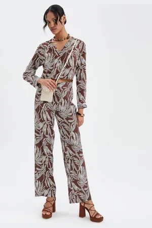 DeFacto Women Floral Printed Trousers