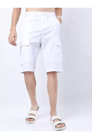 Ketch Men White Chino Shorts
