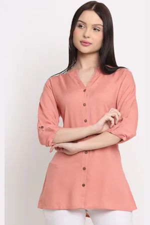 DORIYA Women Mandarin Collar Kurti
