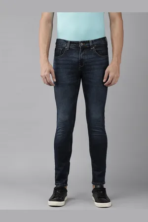 SPYKAR Men Super Skinny Fit Low-Rise Light Fade Stretchable Jeans
