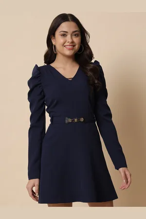 BEATNIK V-Neck A-Line Dress