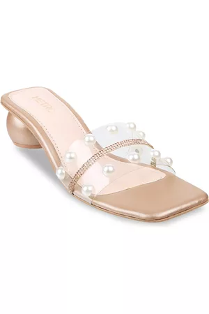 Metro Embellished Block Mules