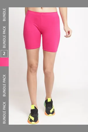 Jinfo Women Pack of 2 Cotton Cycling Shorts