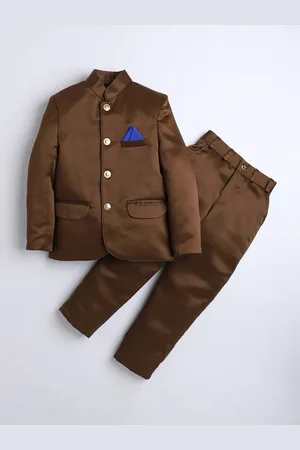 DKGF FASHION Boys 2-Piece Bandhlaga Jodhpuri Suits