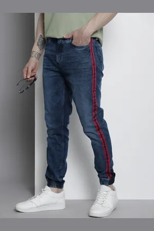 The Indian Garage Co Men Striped Light Fade Joggers