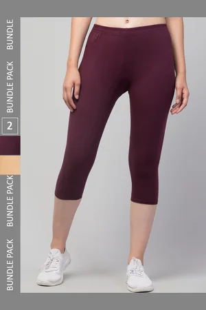 Apraa & Parma Clothing Women Pack of 2 Skinny Fit Cotton Capris