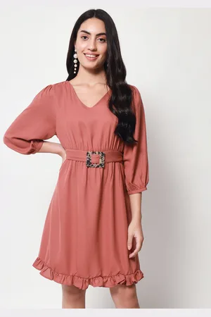 BEATNIK V-Neck A-Line Dress