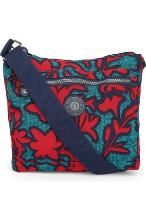 BAOMI Red Printed Oversized Structured Tote Bag