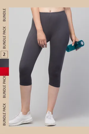 Apraa & Parma Clothing Women Pack of 2 Skinny Fit Cotton Capris