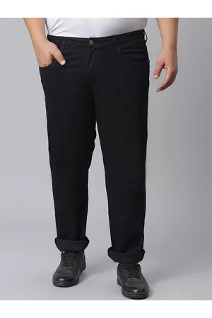 Instafab Men Plus Size Relaxed Fit Stretchable Cotton Jeans