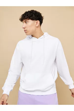 Styli Men Boxy Fit Hooded Cotton Sweatshirt