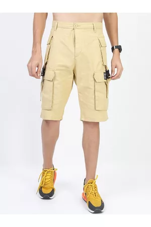 Ketch Men Green Cargo Shorts