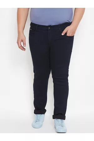 Instafab Men Plus Size Relaxed Fit Stretchable Cotton Jeans