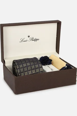 Louis Philippe Men Printed Accessory Gift Set