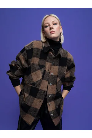 DeFacto Women Checked Casual Shackets