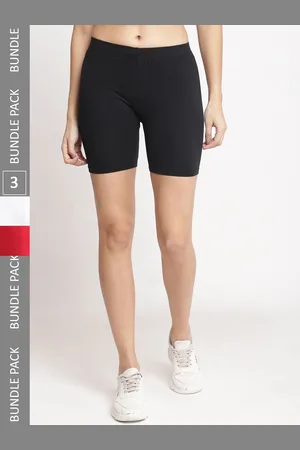 Jinfo Women Pack of 3 Cotton Cycling Sports Shorts