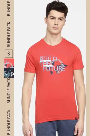 dollar Men Pack Of 2 Printed Cotton T-shirt