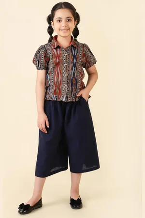 Fabindia Girls Printed Pure Cotton Clothing Set