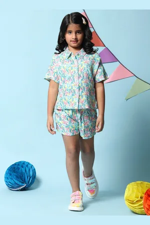 Biba Girls Printed Shirt with Shorts