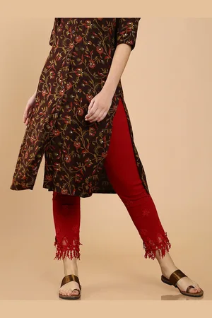 Soch Women Maroon Relaxed Trousers