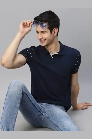 Rigo Printed Polo Collar Cotton T-shirt