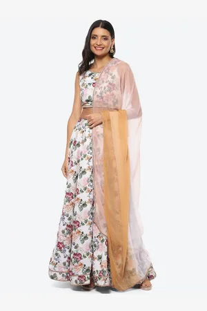 Biba Printed Ready to Wear Lehenga & Blouse With Dupatta